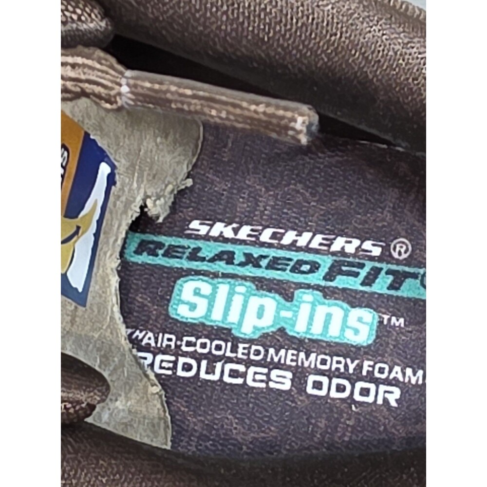Skechers Slip-Ins Respected 2.0 Hagler Brown Boots Men's 11 Goodyear NWB - Picture 9 of 11